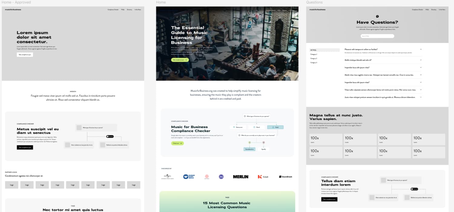 Figma Web Design and wireframe